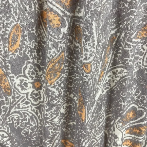 Free People Universal Love Paisley Surplice Open Back Boho Jumpsuit Sz. …